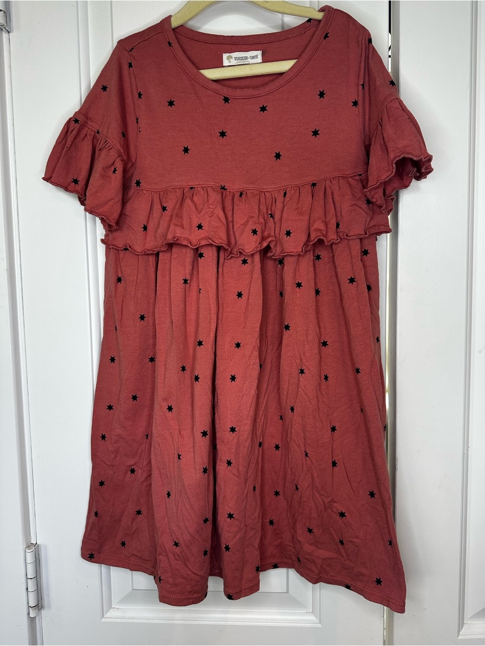 Tucker + Tate Rust Dress with Black Star Print